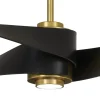 64" Modern Twirl Blade Ceiling Fan