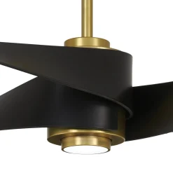64" Modern Twirl Blade Ceiling Fan