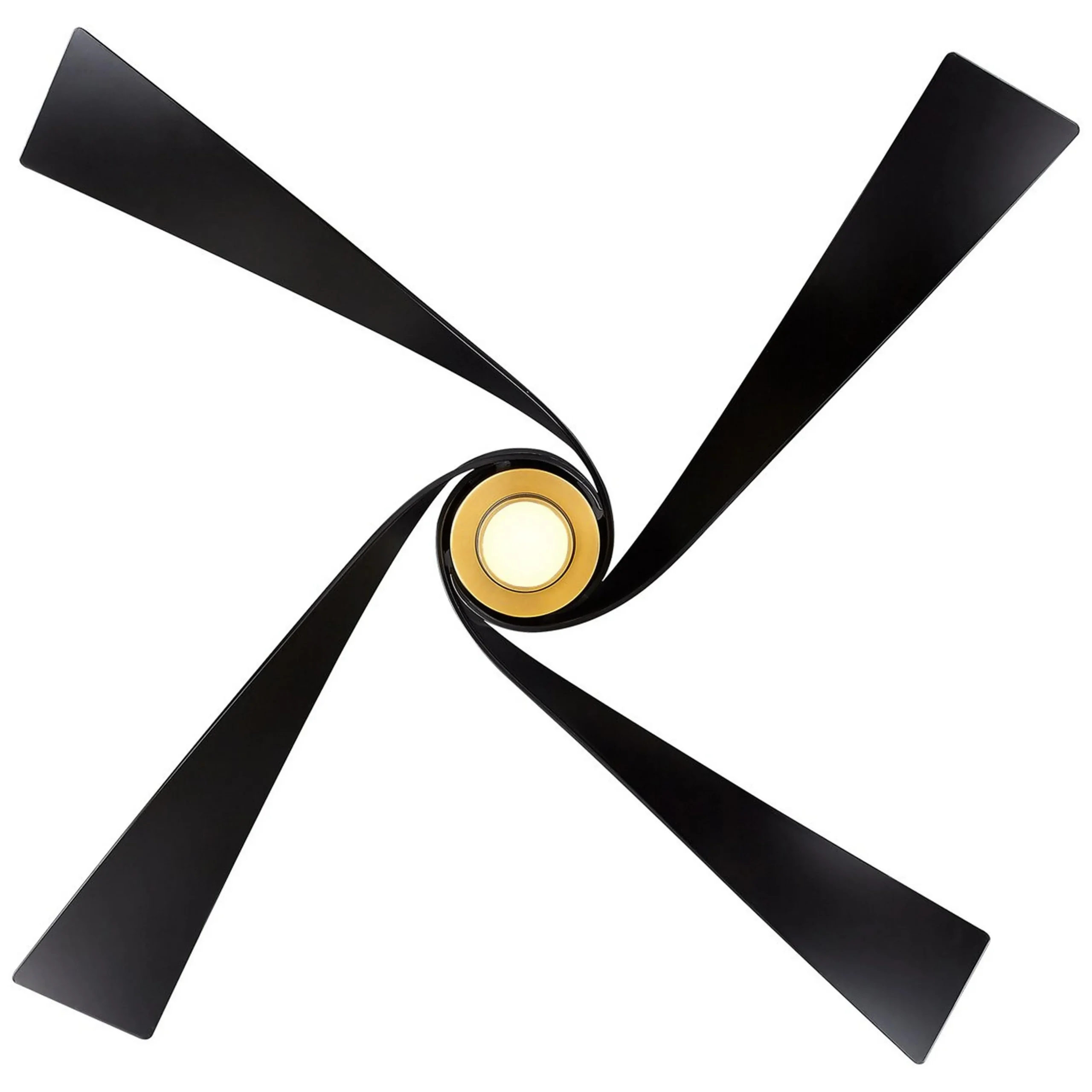 64" Modern Twirl Blade Ceiling Fan