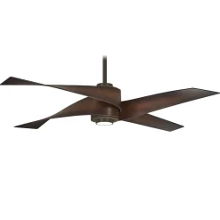64" Modern Twirl Blade Ceiling Fan
