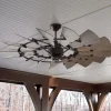 60" Outdoor Rustic Windmill Ceiling Fan
