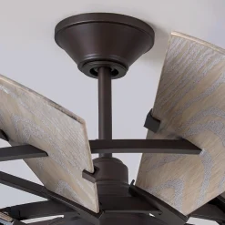 60" Outdoor Rustic Windmill Ceiling Fan
