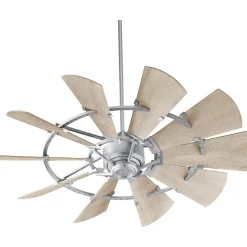 52" Outdoor Rustic Windmill Ceiling Fan