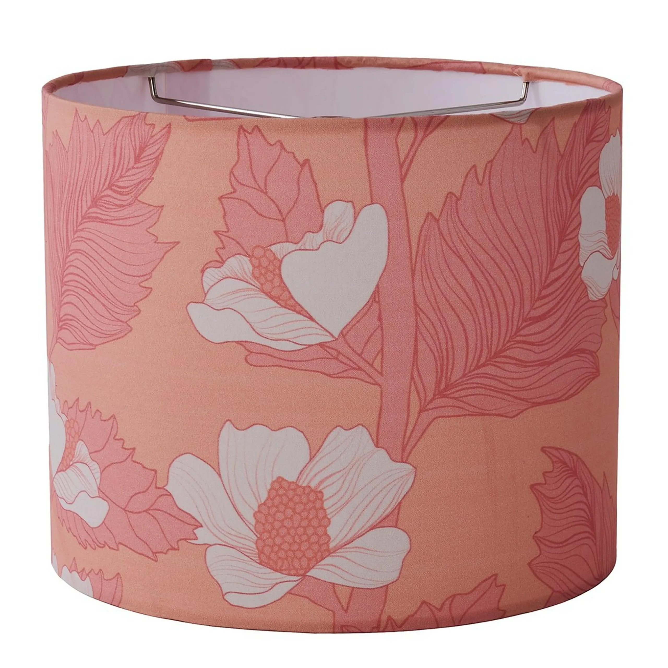 12" Peach Blossom Rolled Edge Shade