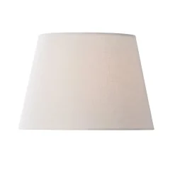 14" Rolled Edge Linen Drum Shade