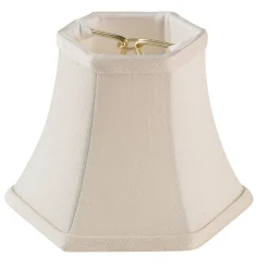 5" Satin Hexagon Bell Chandelier Shade