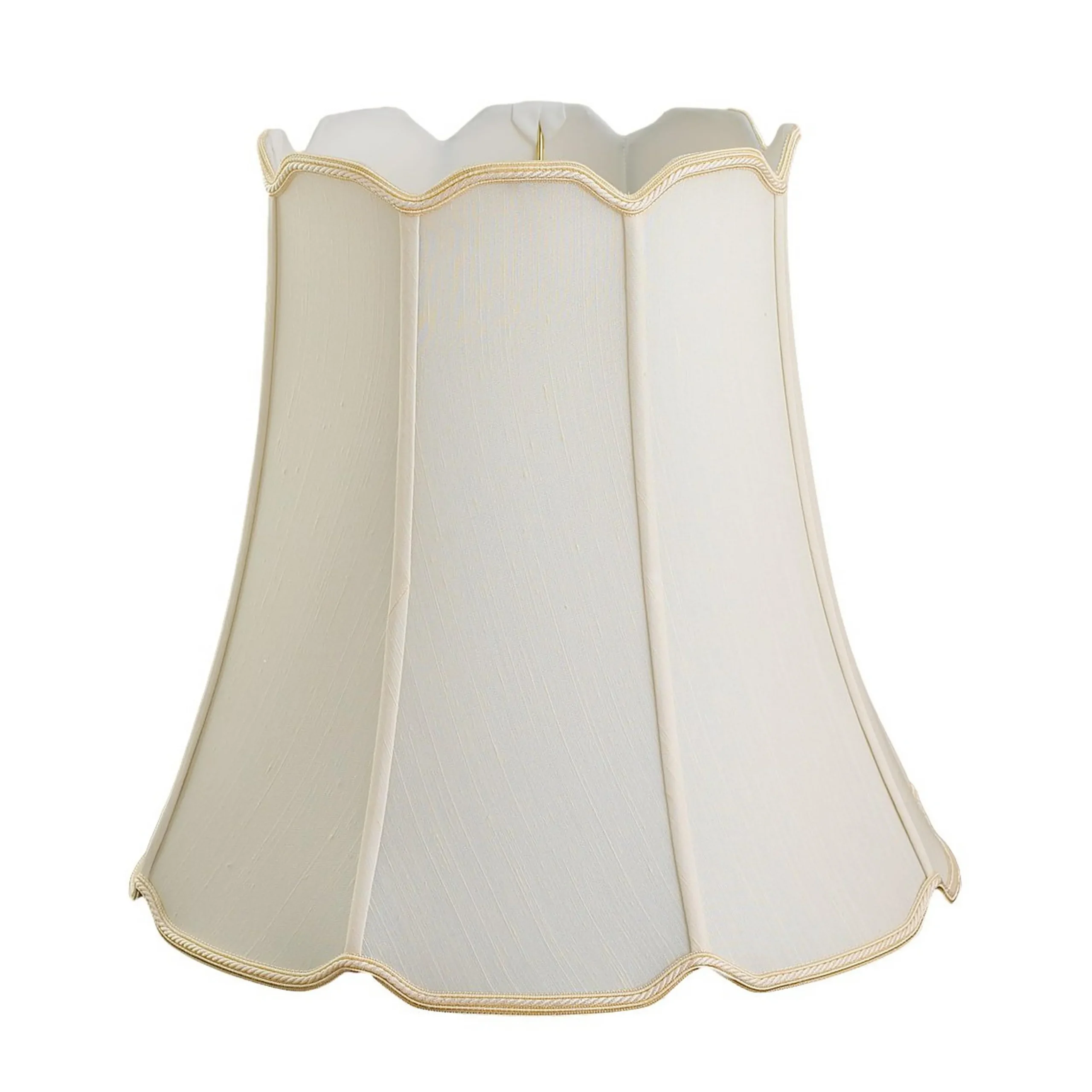 16" Scallop Long Bell Lamp Shade