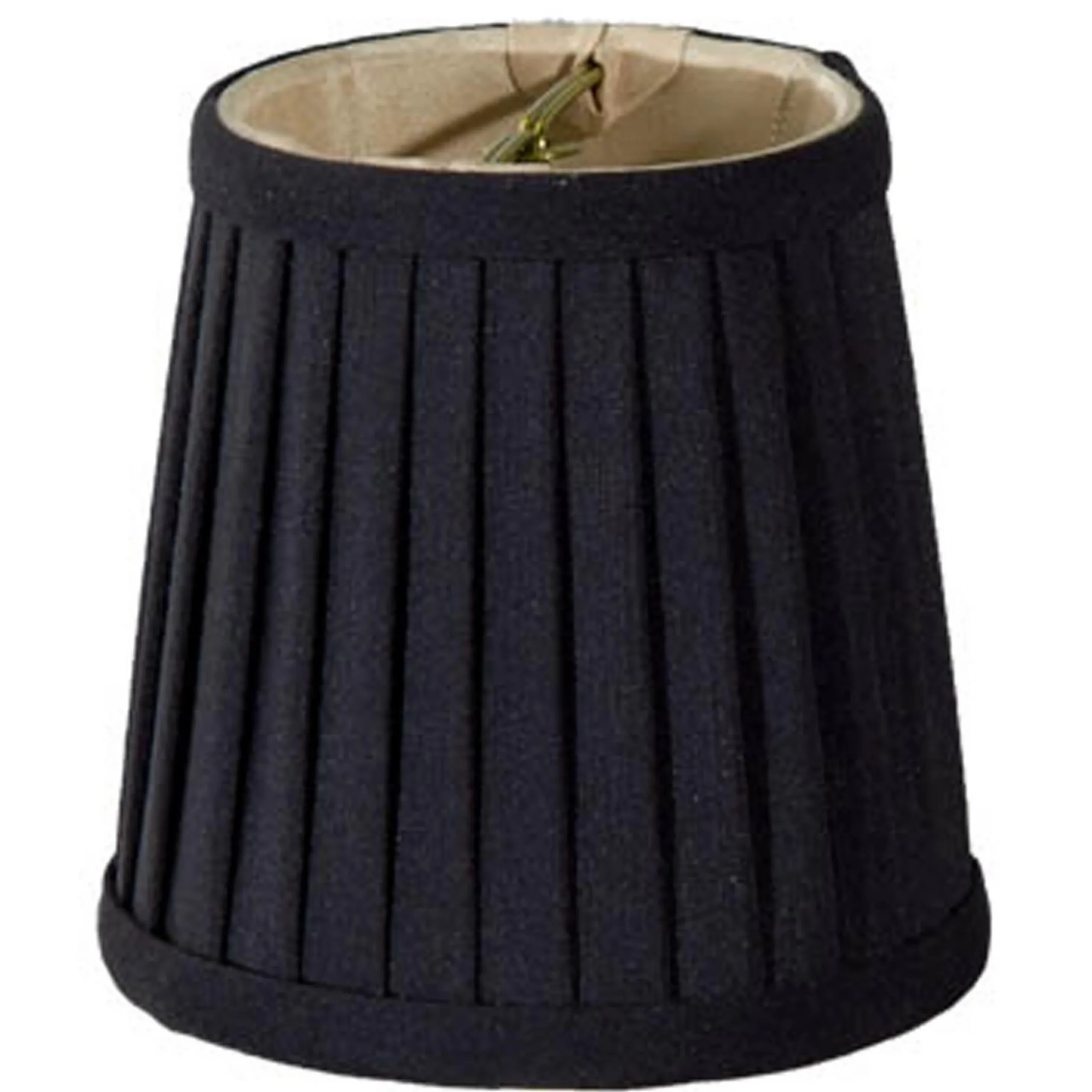 4" Shantung Side Pleat Chandelier Shade