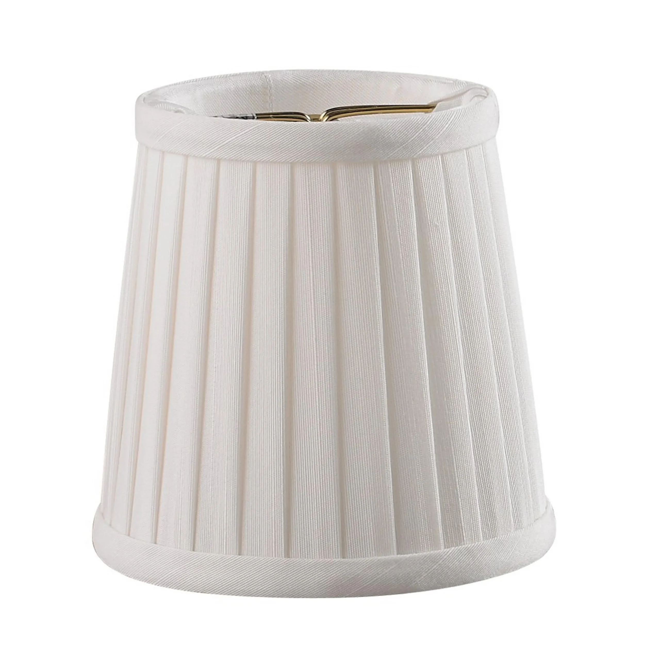 4" Shantung Side Pleat Chandelier Shade
