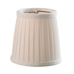 4" Shantung Side Pleat Chandelier Shade