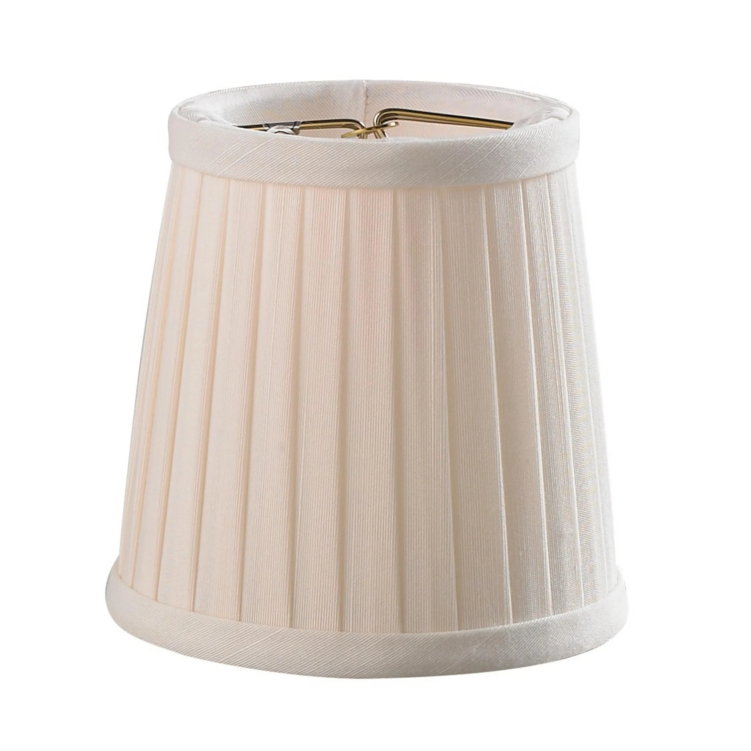 4" Shantung Side Pleat Chandelier Shade