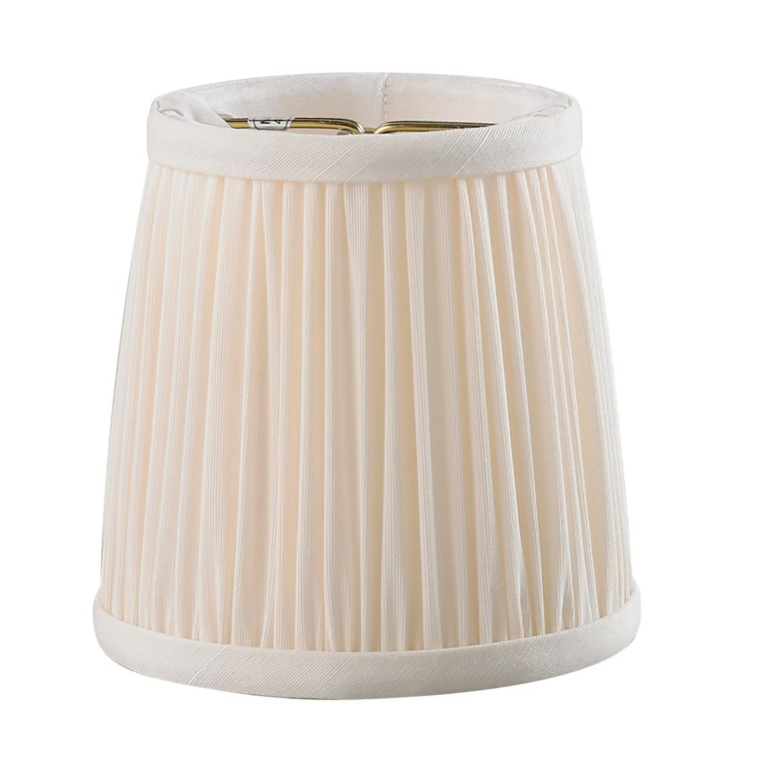 4" Shirred Silk Chandelier Shade