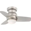 26" Spacesaving Flush Mount LED Ceiling Fan