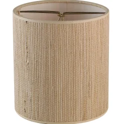 5" Thick Woven Grass Cloth Chandelier Shade