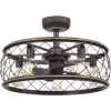 22" Trellis Cage Ceiling Fandelier