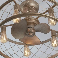 22" Trellis Cage Ceiling Fandelier
