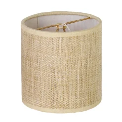 4" Tweed Drum Chandelier Shade