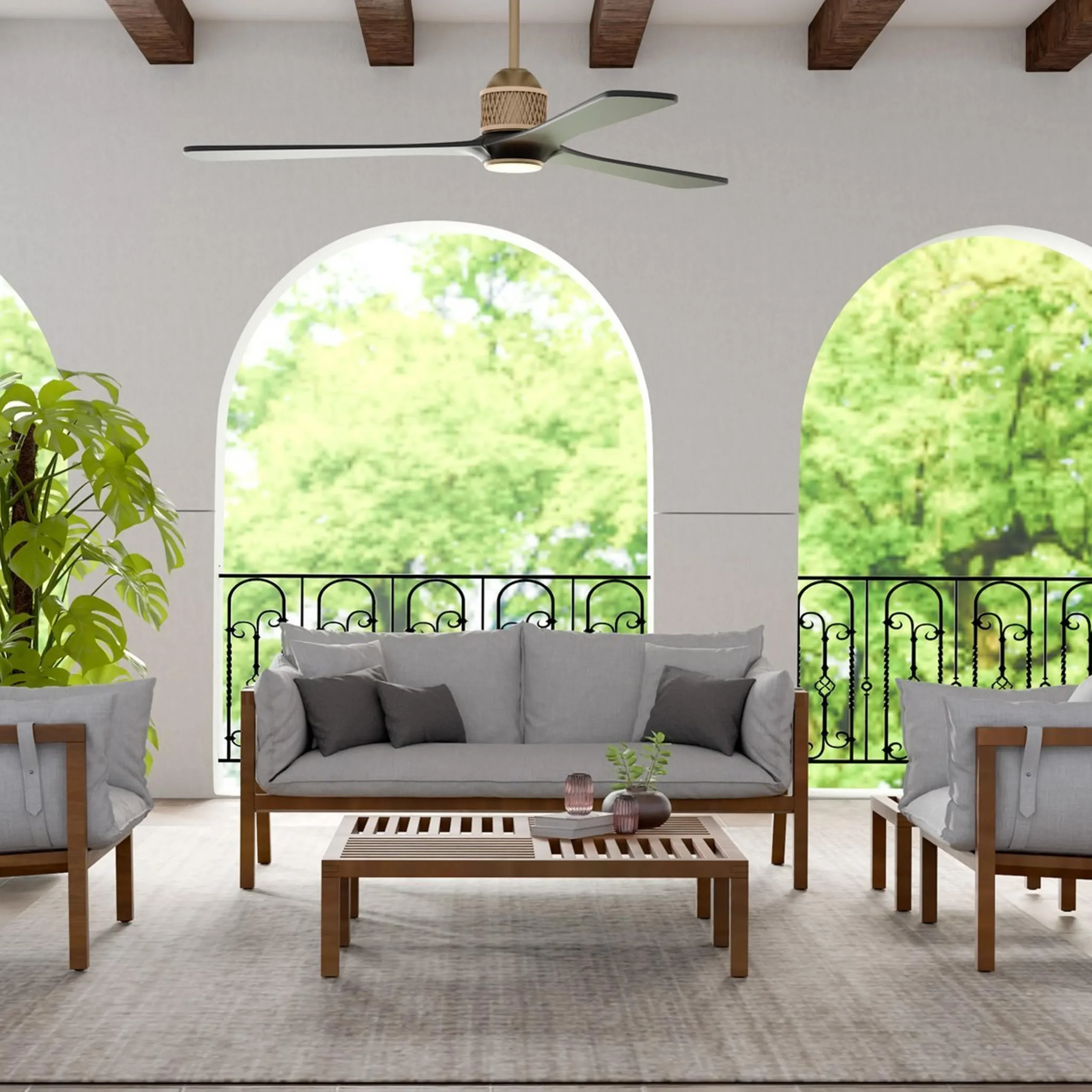60" Yarnell LED Indoor / Outdoor Ceiling Fan