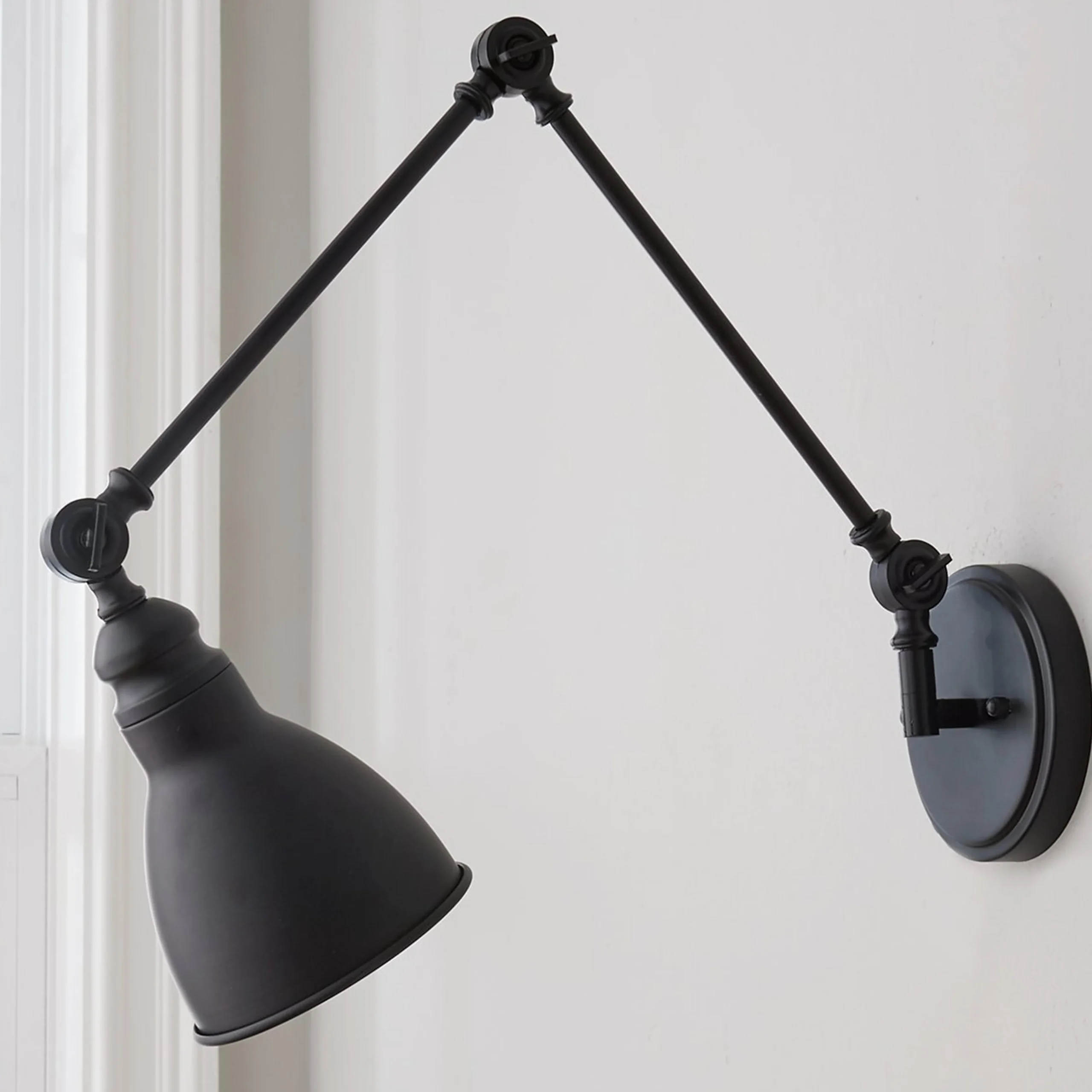 Adjustable Arm Swing Arm Sconce - 1 Light