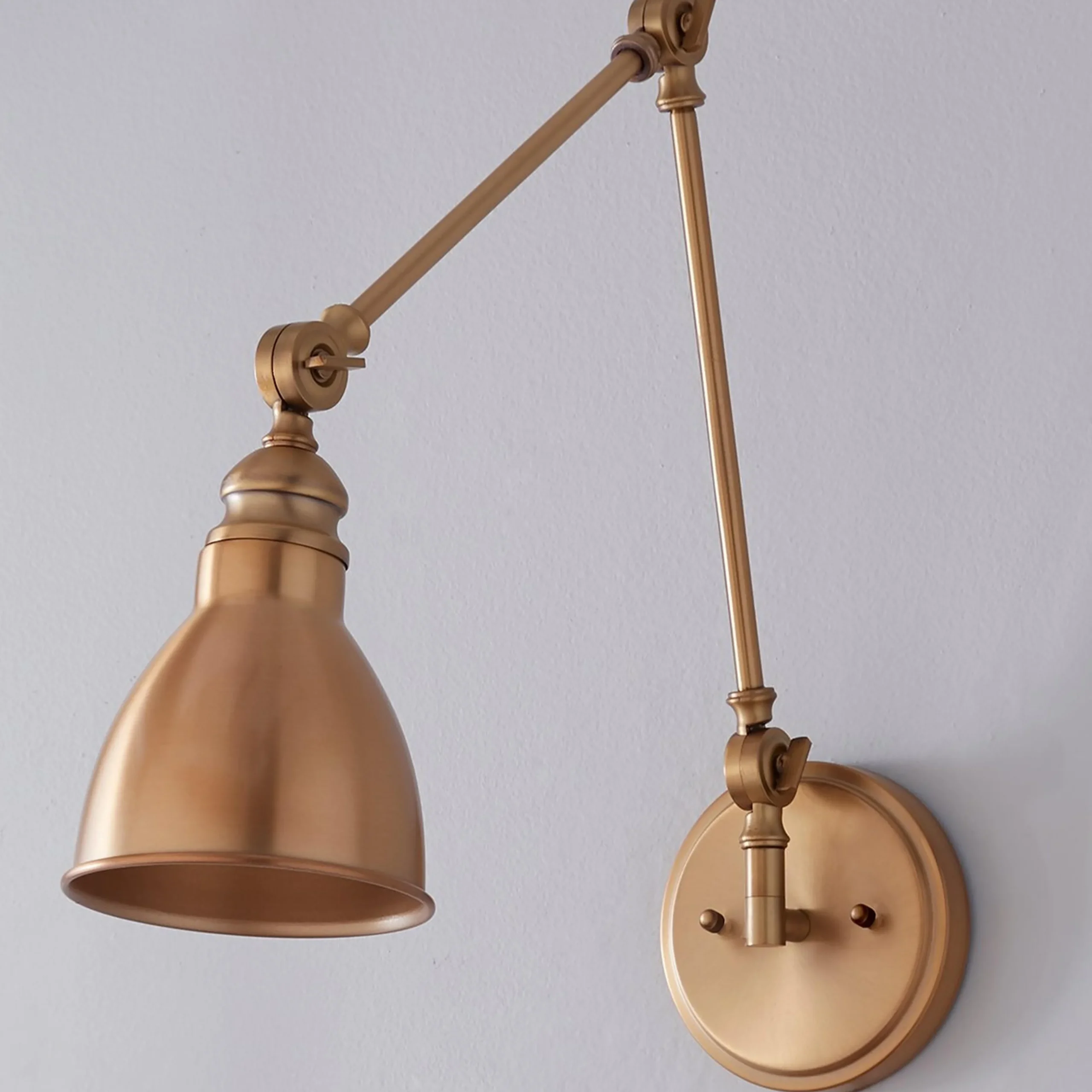 Adjustable Arm Swing Arm Sconce - 1 Light