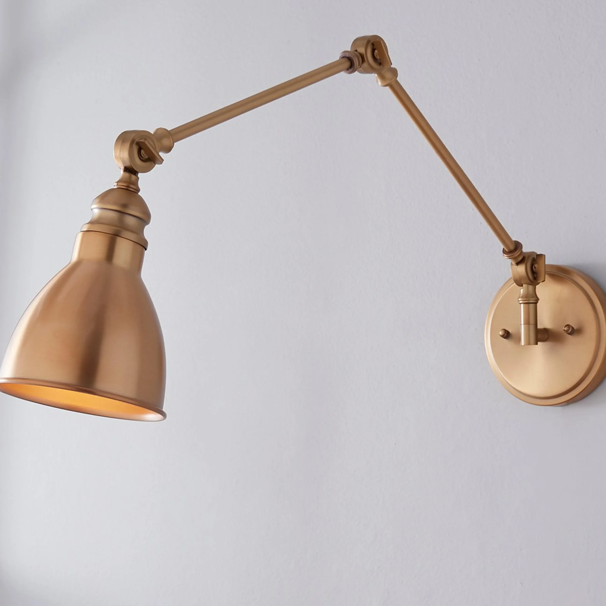 Adjustable Arm Swing Arm Sconce - 1 Light