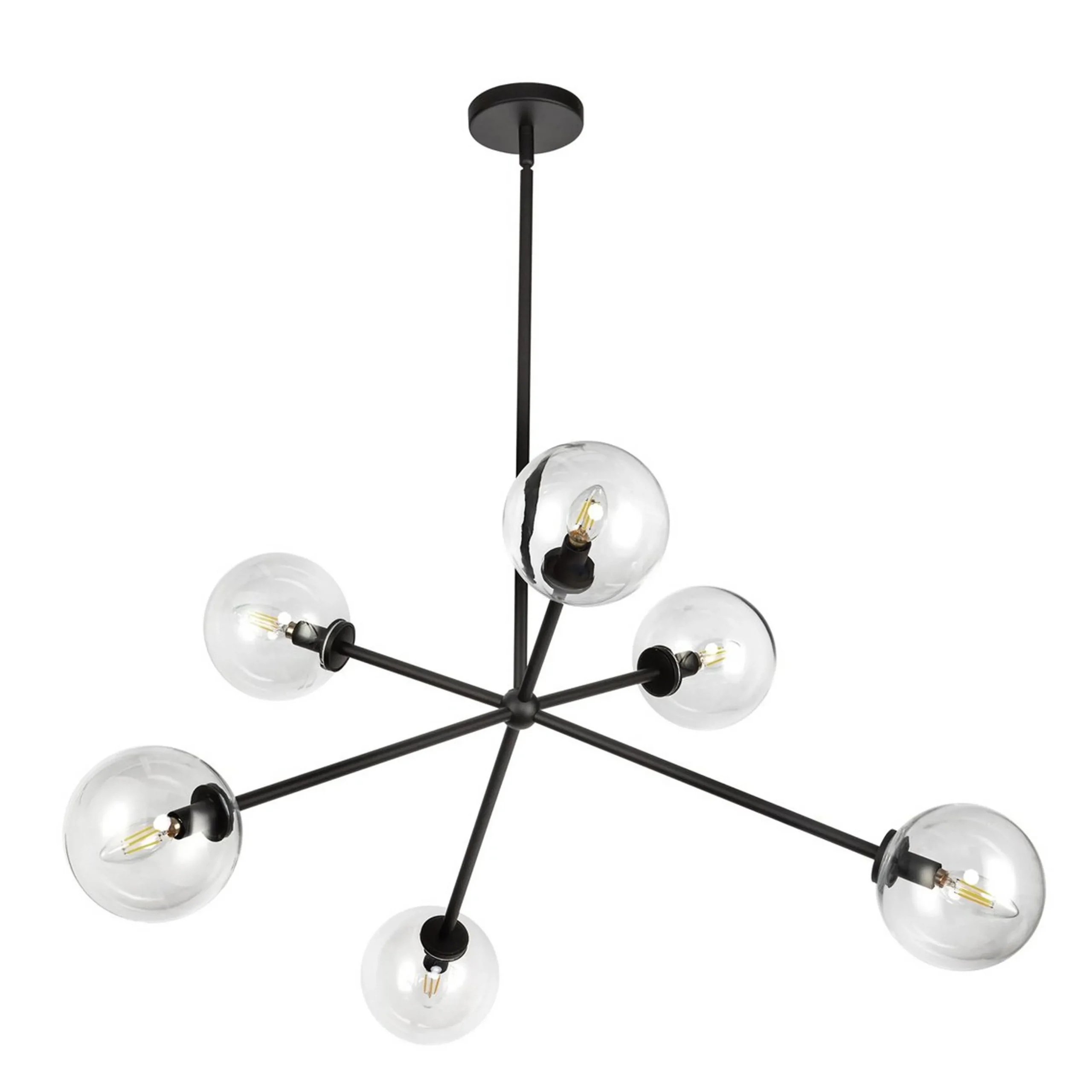 Algonac Spheres Chandelier - Clear
