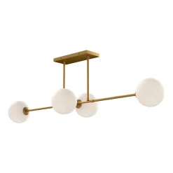Algonac Spheres Island Chandelier - Opal