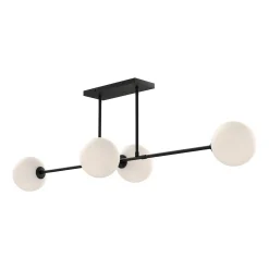 Algonac Spheres Island Chandelier - Opal