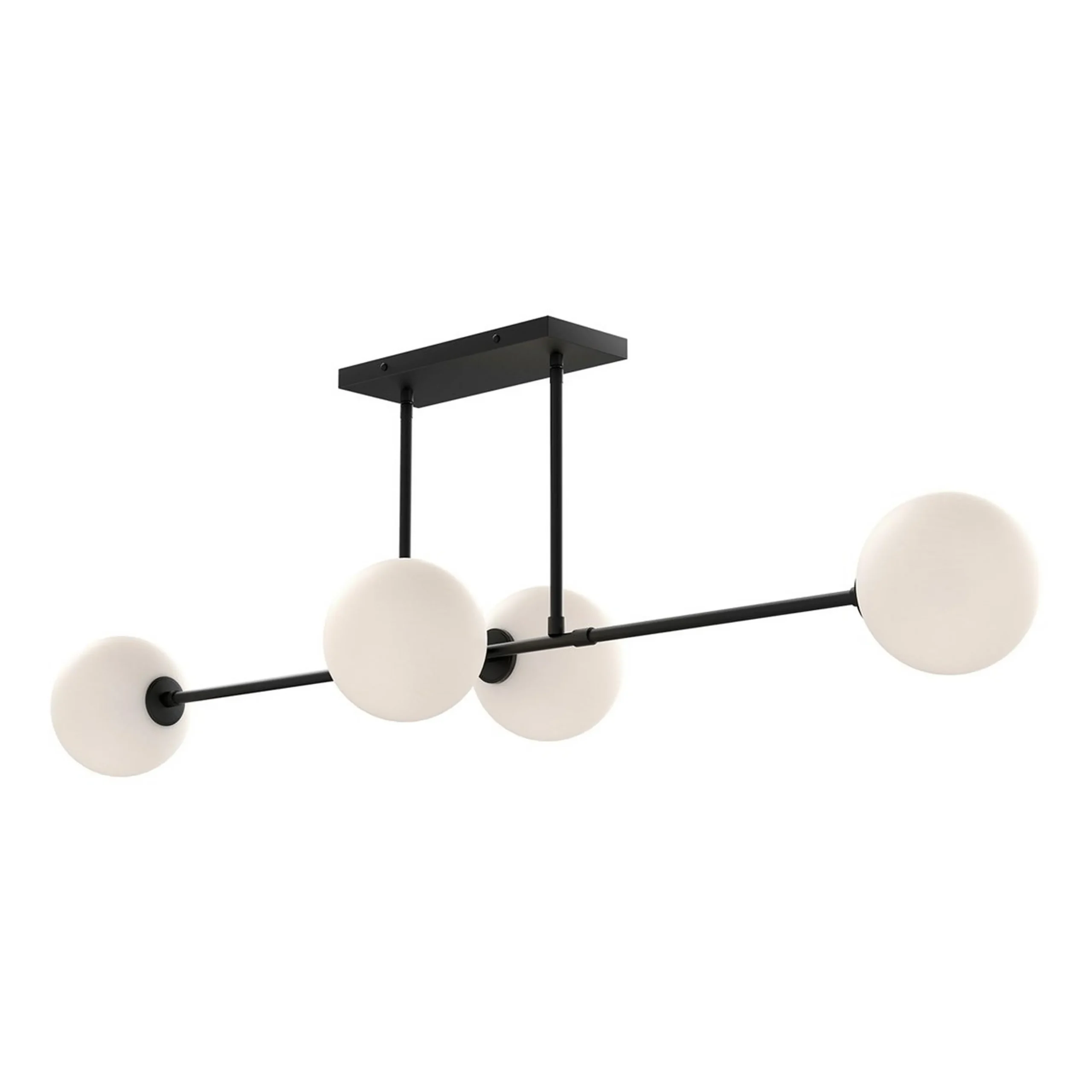 Algonac Spheres Island Chandelier - Opal