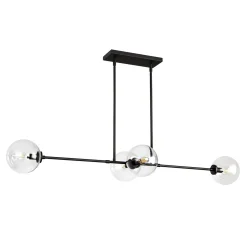 Algonac Spheres Island Chandelier - Clear