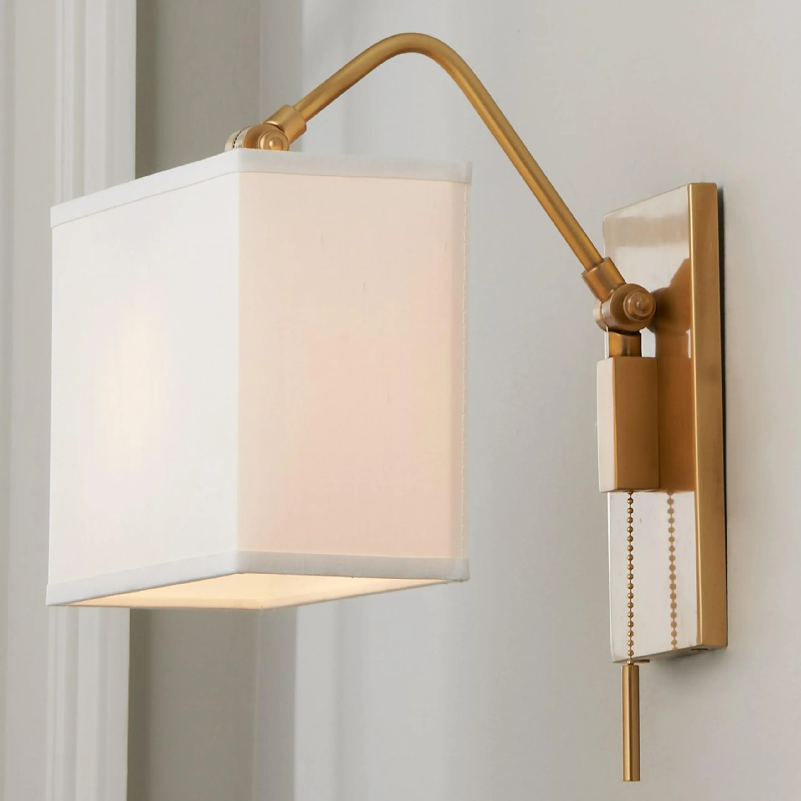 Angled Shade Adjustable Swing Arm