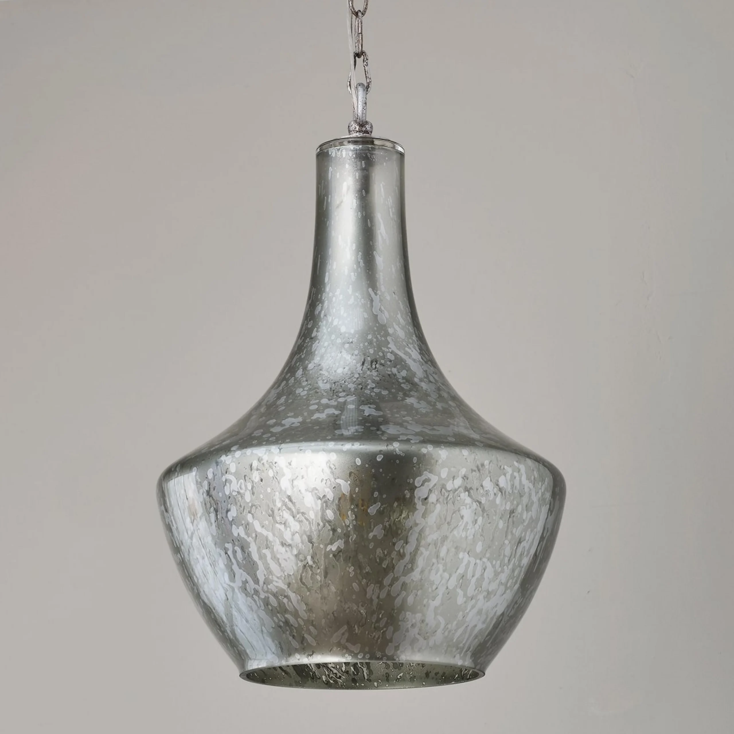 Antique Glass Urn Bell Pendant