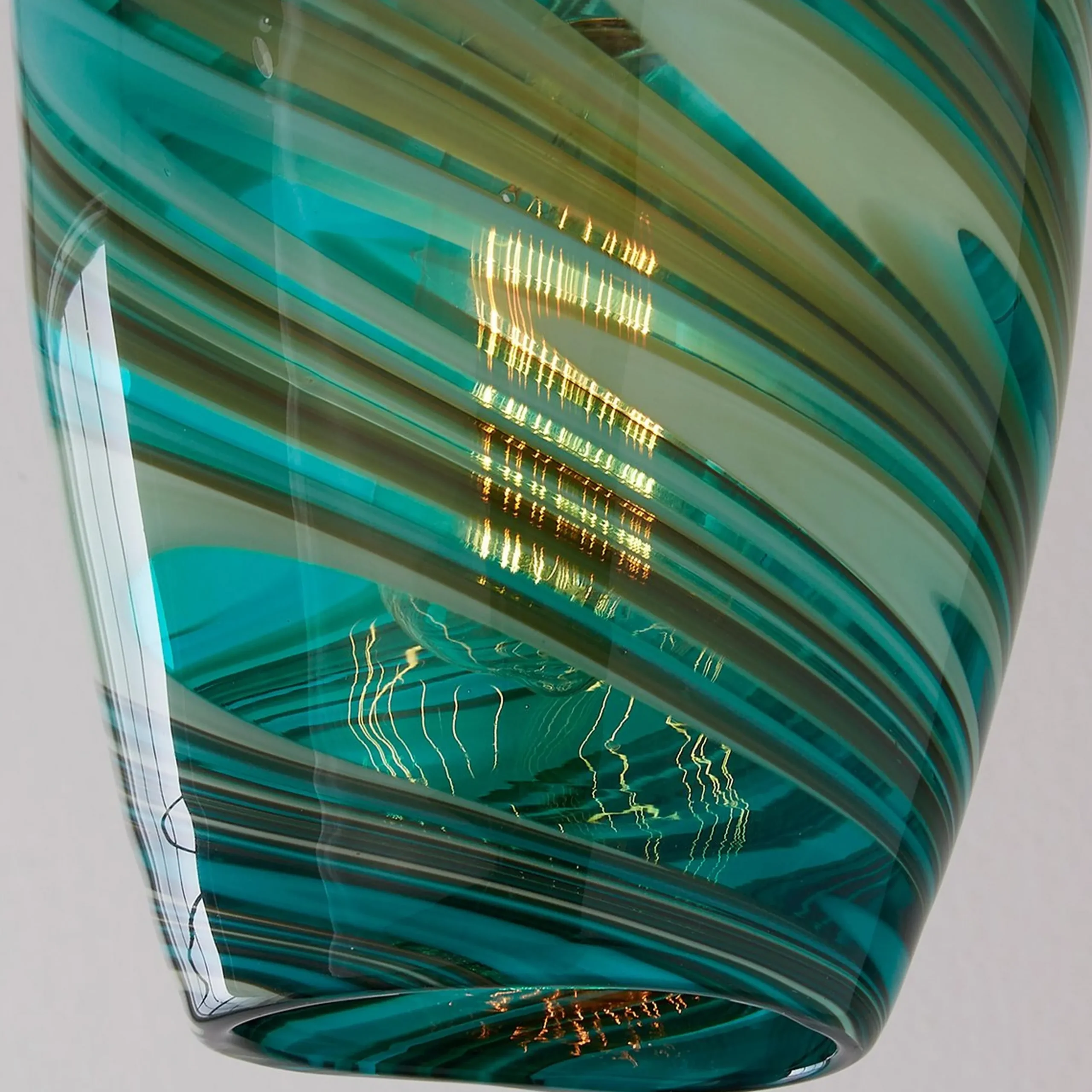 Aqua Teardrop Pendant