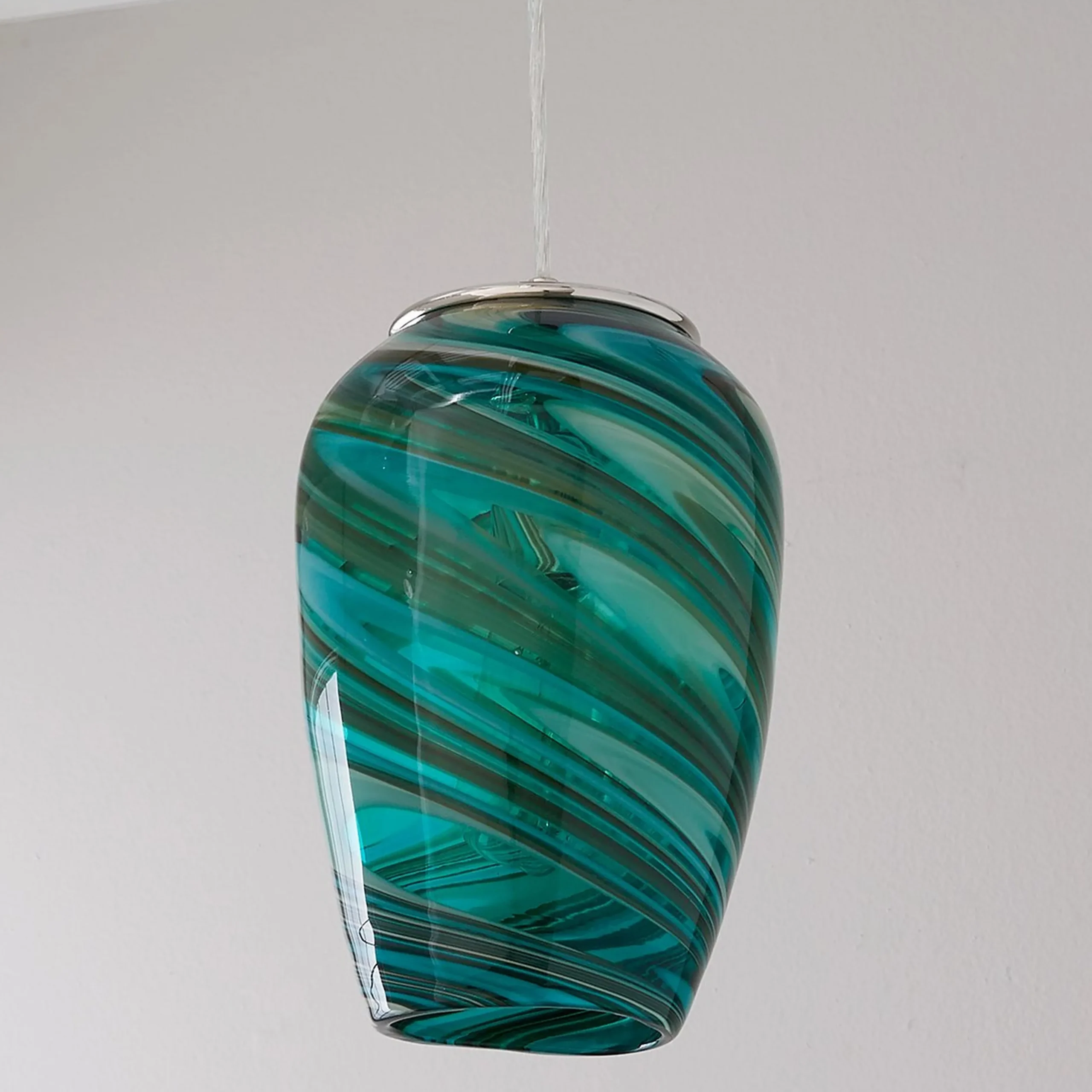 Aqua Teardrop Pendant