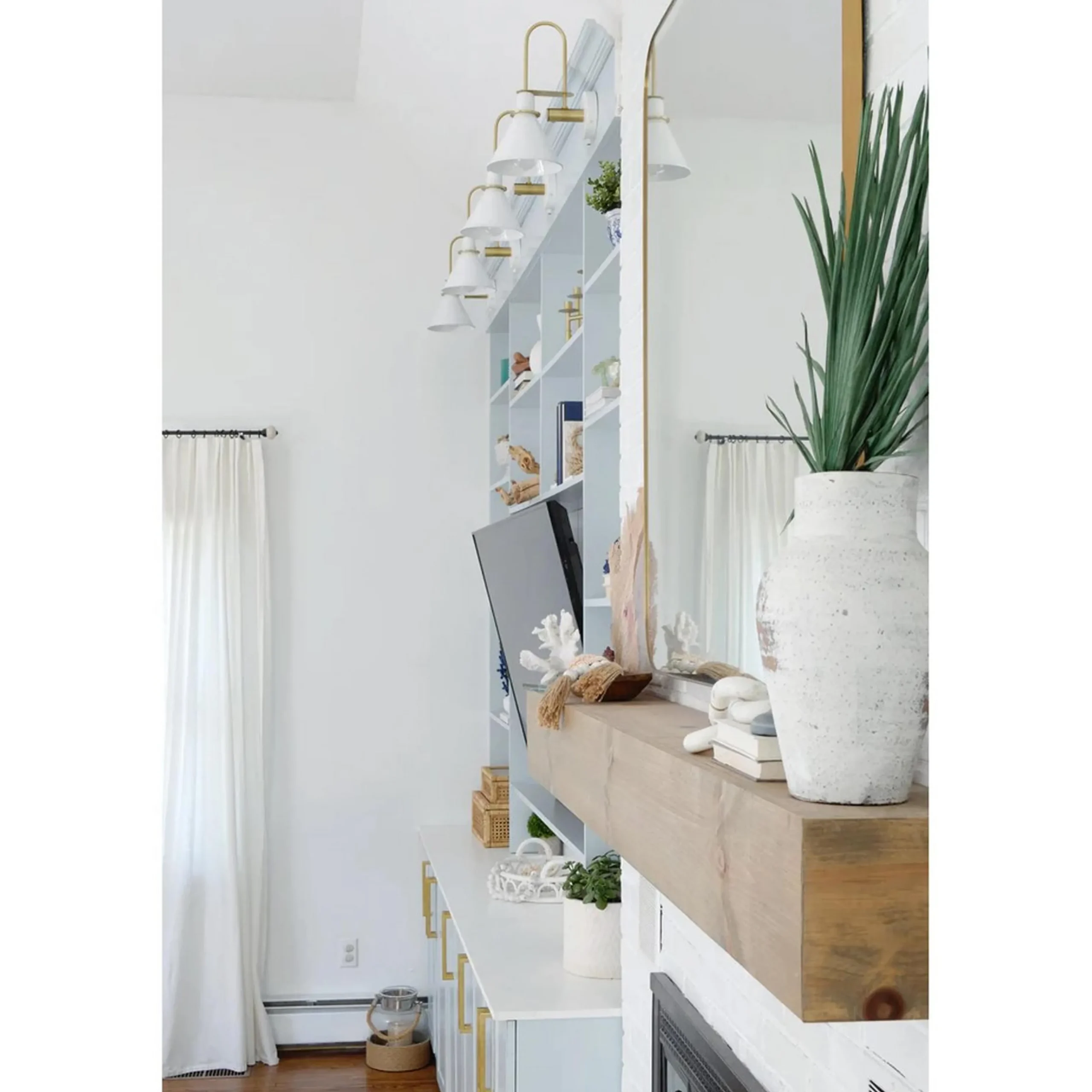 Arched Cone Shade Swing Arm