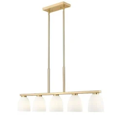 Arete Island Chandelier - 5 Light