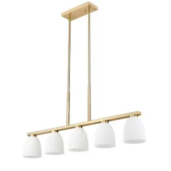 Arete Island Chandelier - 5 Light