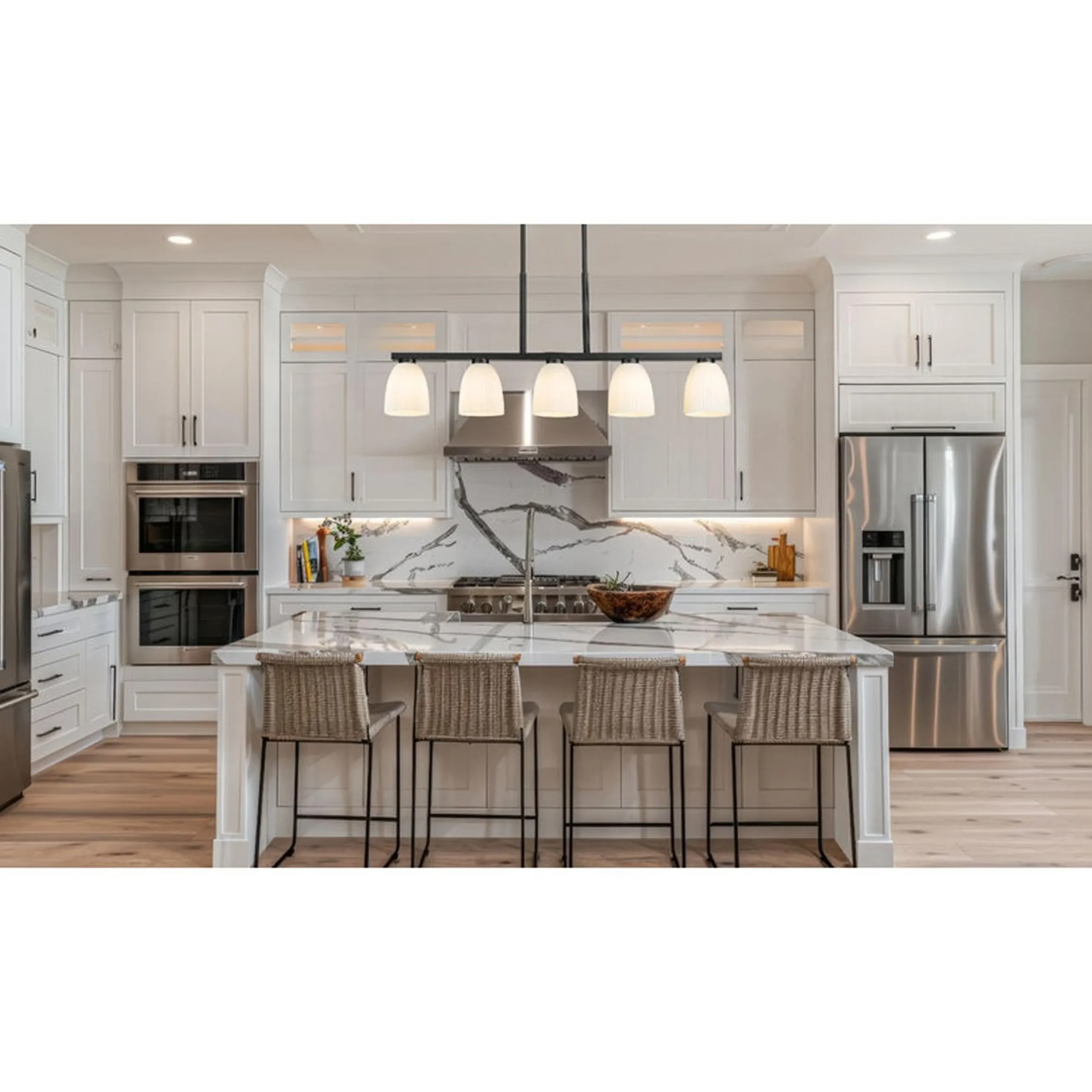 Arete Island Chandelier - 5 Light
