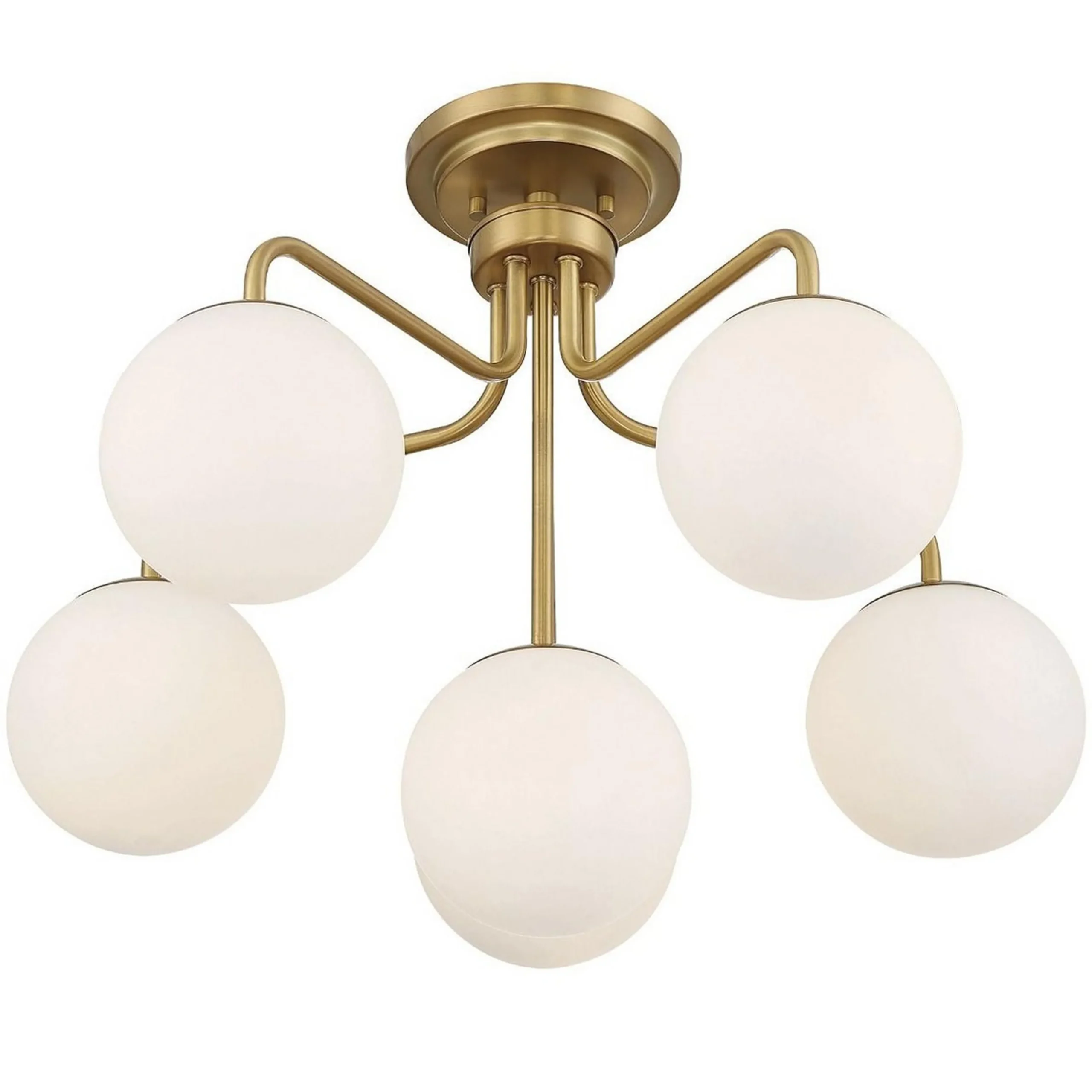 Asymmetrical Lola Semi-Flush Ceiling Light