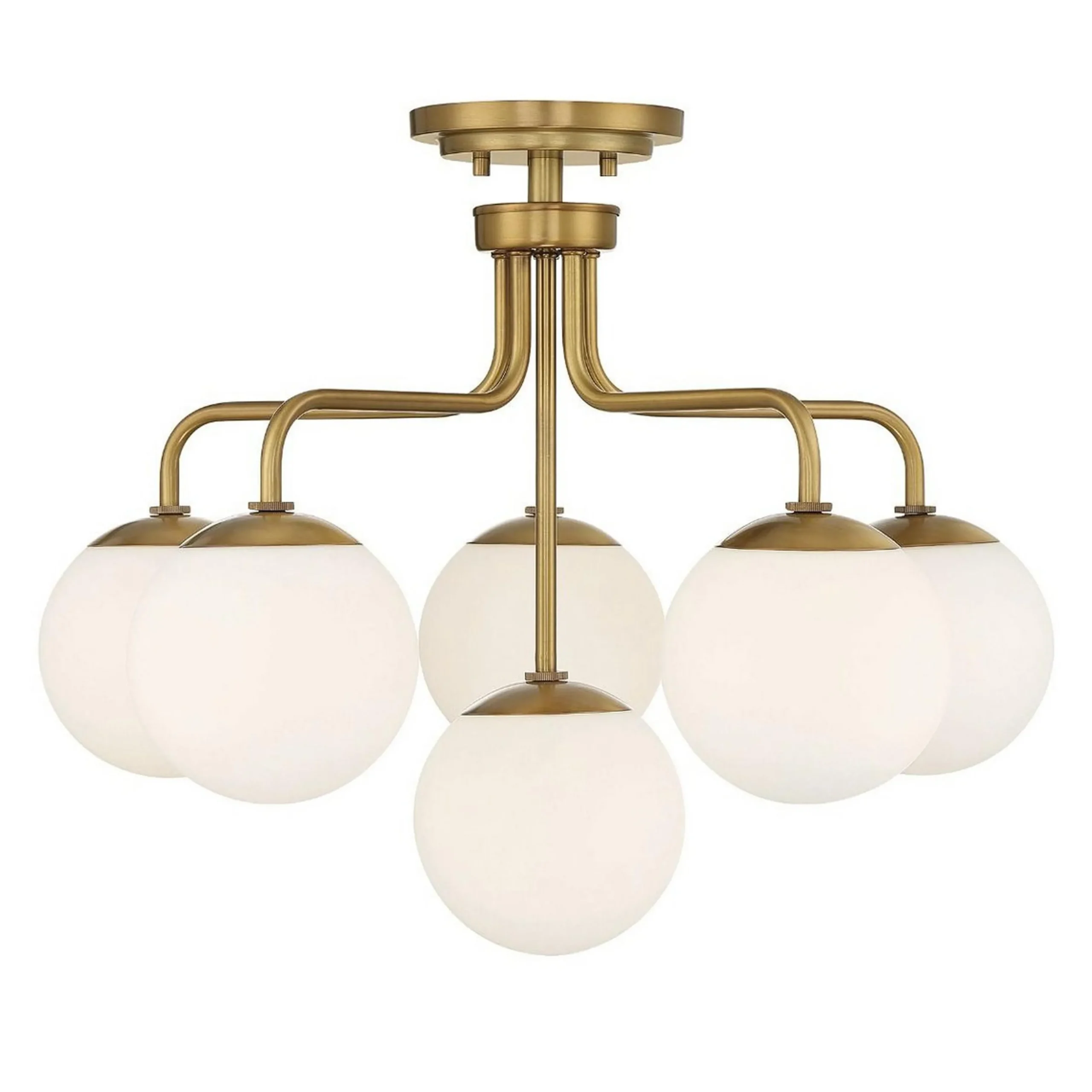 Asymmetrical Lola Semi-Flush Ceiling Light