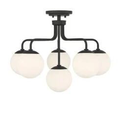 Asymmetrical Lola Semi-Flush Ceiling Light