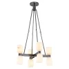 Aurind Cross Chandelier - 8 Light - Alabaster