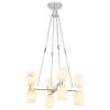 Aurind Cross Chandelier - 8 Light - Alabaster