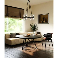 Aurind Cross Chandelier - 8 Light - Crystal