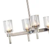 Aurind Linear Island Chandelier - Crystal