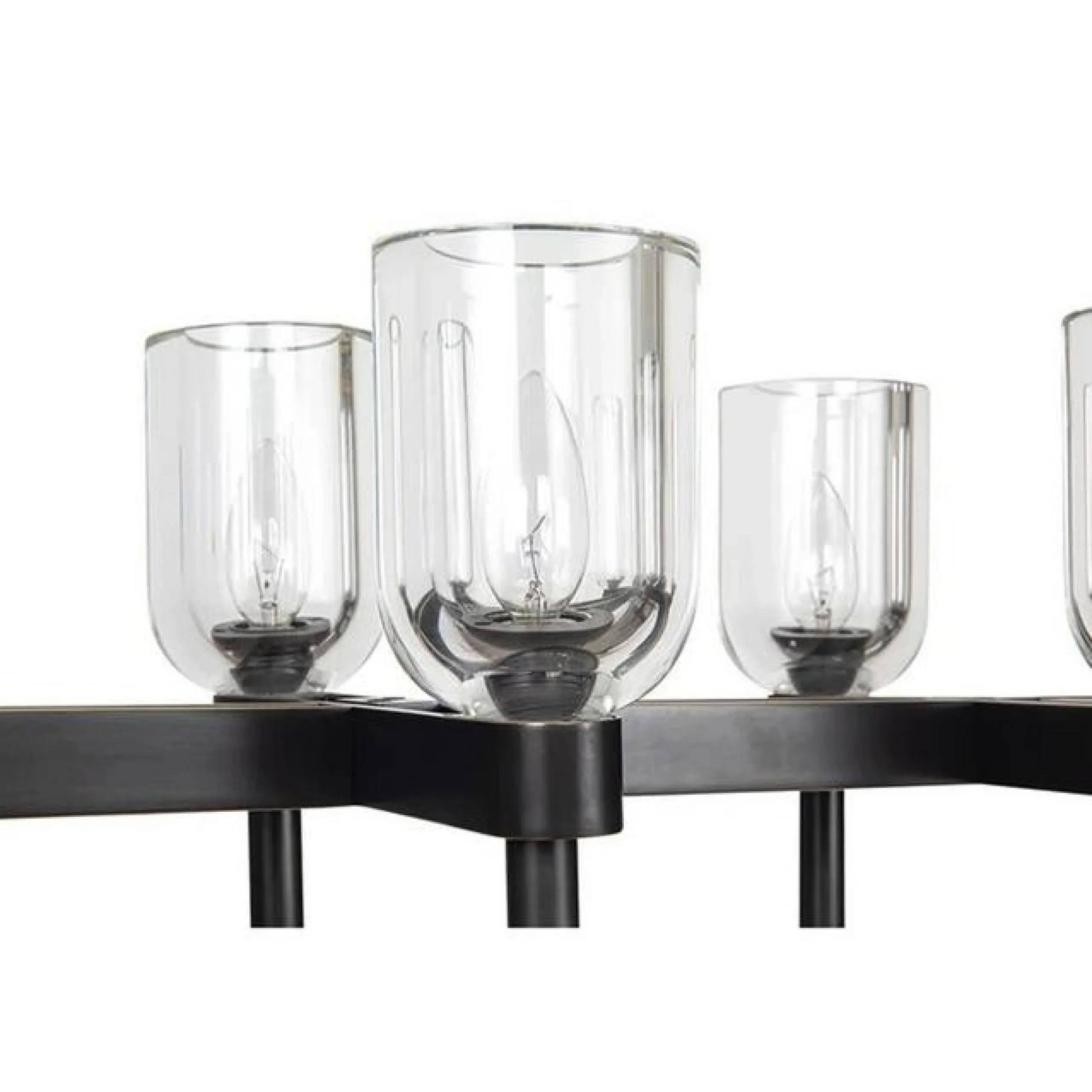 Aurind Linear Island Chandelier - Crystal