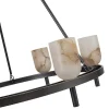 Aurind Ring Chandelier - 6 Light - Alabaster