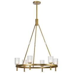 Aurind Ring Chandelier - 6 Light - Crystal