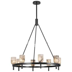 Aurind Ring Chandelier - 8 Light - Alabaster