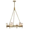 Aurind Ring Chandelier - 6 Light - Alabaster